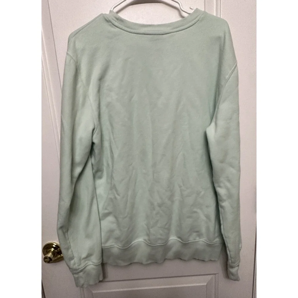Northface Crew Neck Unisex Street Style U-Neck In Color Mystic Sage Sz Large
